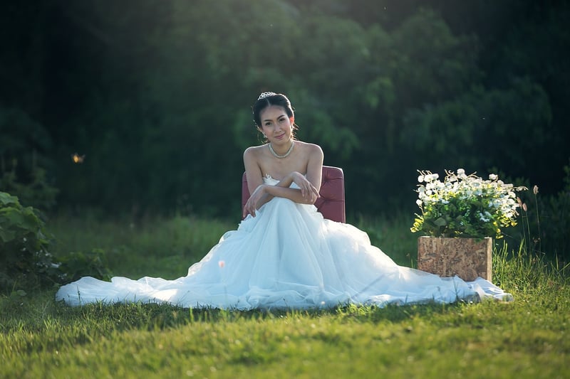 Flowy Wedding Dress